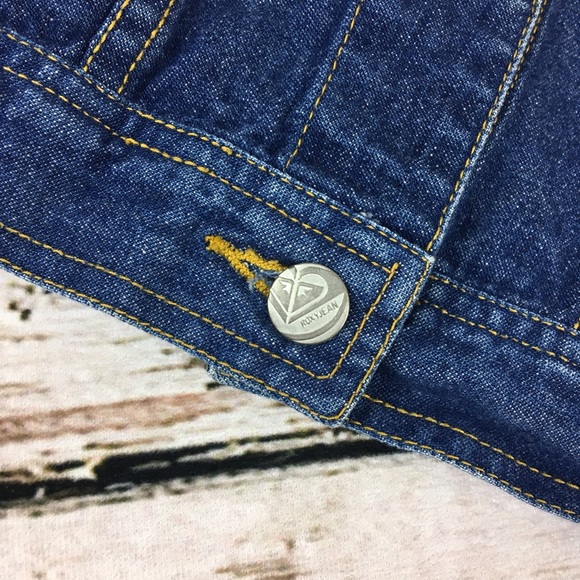 Roxy Quicksilver Teenie Wahine Girls Denim Jacket - Picture 4 of 9